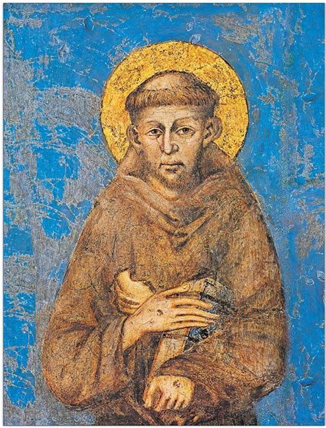 Immagine iconografica di San Francesco d'Assisi con il saio e il cordone