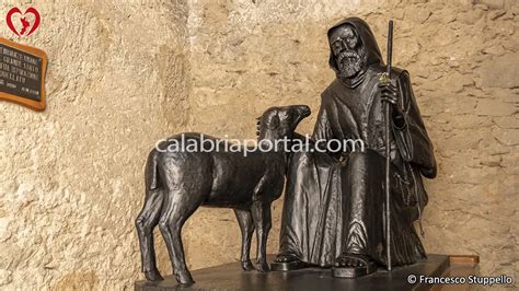 Illustrazione di San Francesco da Paola che richiama l'agnello Martinello dalla fornace