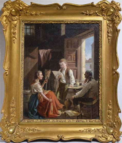 Ritratto di Francesco Mancini o scena di genere del XVIII secolo