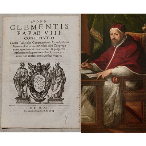 Dettaglio dell'Altare Papale di Clemente VIII con l'iscrizione