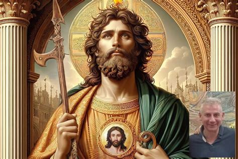 collage di diverse immaginette e raffigurazioni artistiche di San Giuda Taddeo