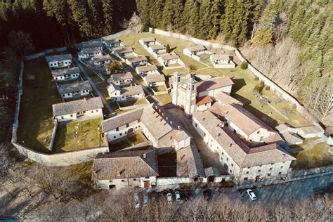 Mappa schematica del complesso di Camaldoli, con indicazione di Monastero ed Eremo