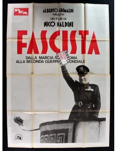 Manifesto politico dell'epoca fascista