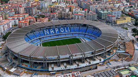 Un'immagine dello Stadio Diego Armando Maradona a Napoli.
