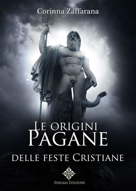 Infografica che confronta le possibili origini pagane e i significati cristiani di simboli natalizi come l'albero e il presepe.