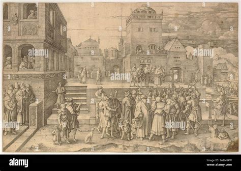 Illustrazione storica di un sacerdote che guida una processione religiosa