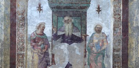 Dettaglio di un affresco di Dante Carnelli all'interno della Chiesa di San Bartolomeo