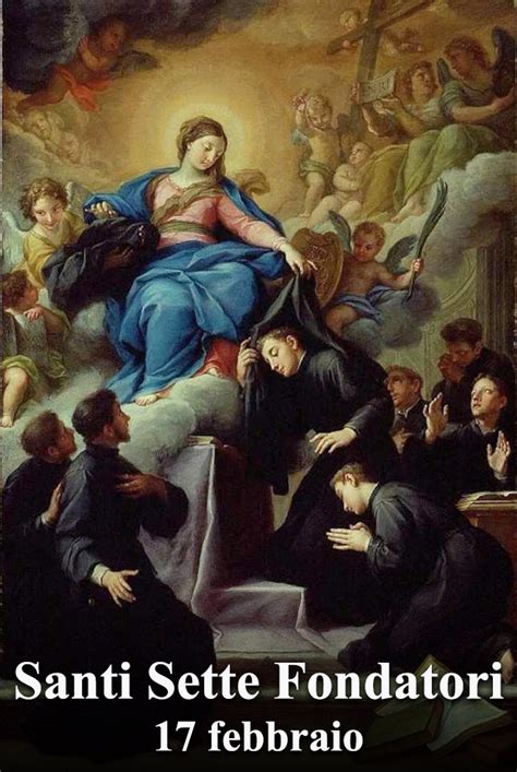 Rappresentazione iconografica dei Sette Santi Fondatori dei Servi di Maria