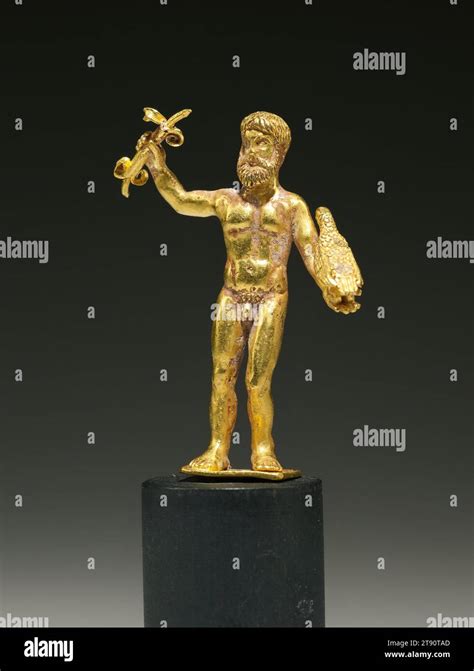 Rappresentazione scultorea di Zeus con i suoi attributi