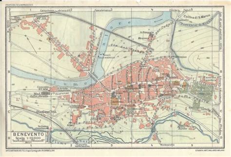 Mappa antica di Benevento con riferimenti a luoghi di culto o divinità
