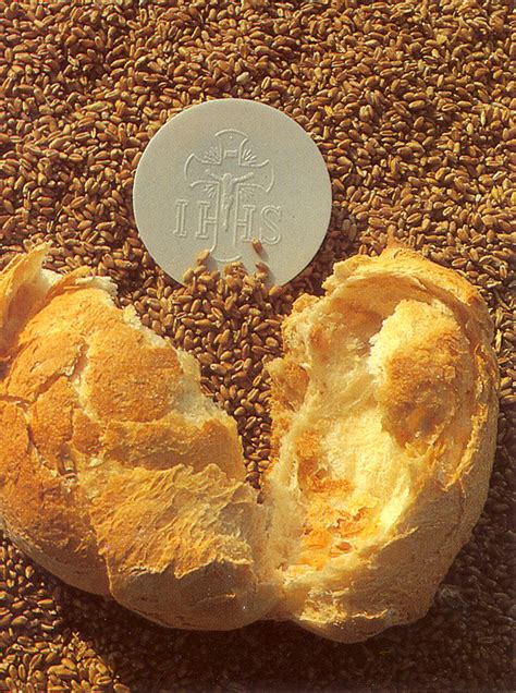 Immagine simbolica del Pane Eucaristico e della sua relazione con il ricordo di Cristo