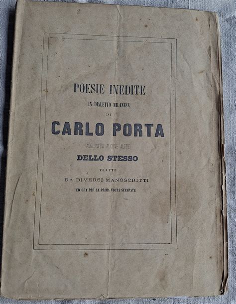 Manoscritto di una poesia di Carlo Porta