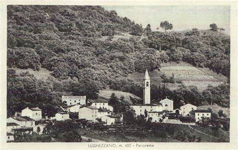 Veduta panoramica di Lughezzano e della sua chiesa.