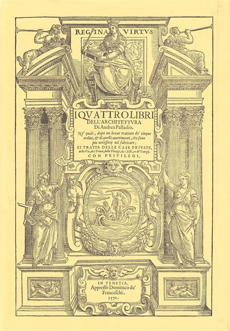 I Quattro Libri dell'Architettura, frontespizio