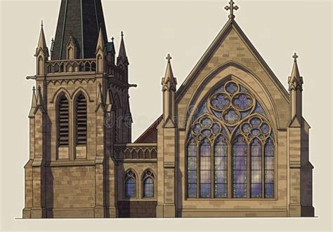 illustrazione di una chiesa parrocchiale