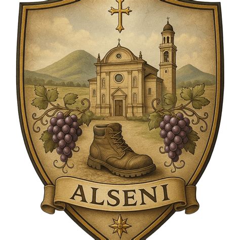 Illustrazione: Strada panoramica con elementi simbolici della fede (es. chiesa in lontananza)