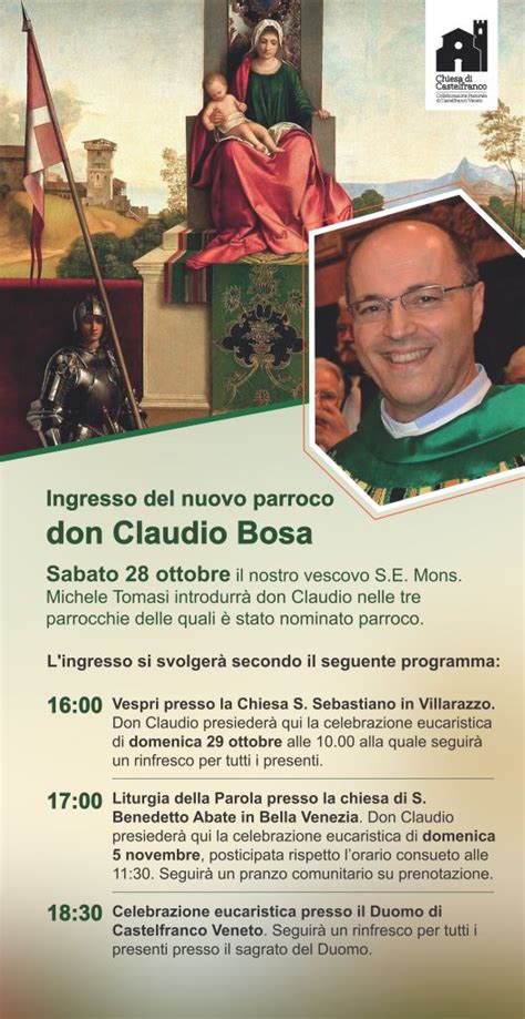 Ritratto di Don Mario Florio durante la celebrazione di ingresso come nuovo parroco