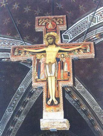 rappresentazione iconografica del Crocifisso con il Cristo Risorto che emerge dalla croce