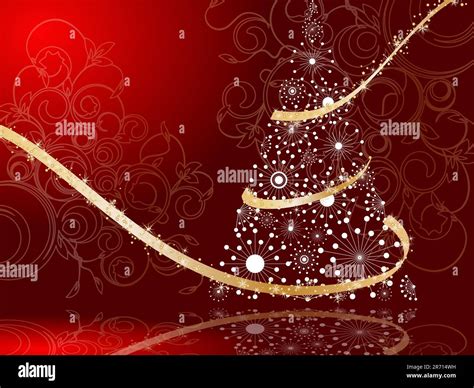 illustrazione di un albero di Natale stilizzato con riferimenti religiosi