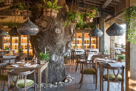 Un particolare del ristorante sull’albero di Borgo Santo Pietro.