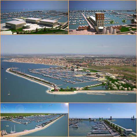 Foto storica del cantiere del Porto della Concordia a Fiumicino