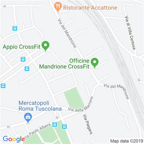 Mappa dell'area dell'Appio Tuscolano con evidenziate Via Coriolano, Via Santa Maria Ausiliatrice e la vecchia sede di Via Amulio