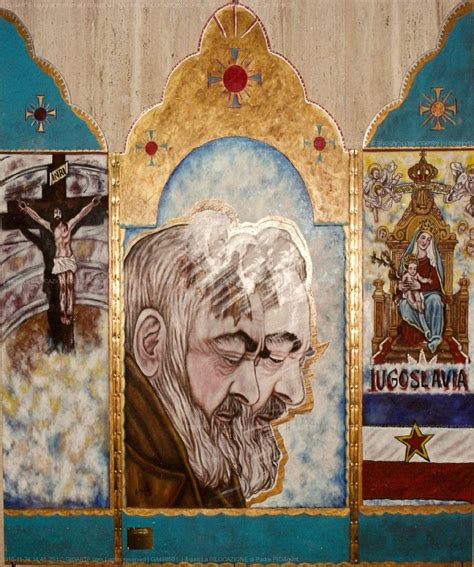 Illustrazione di Padre Pio durante una bilocazione