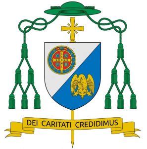 Simbolo stilizzato di una confraternita religiosa o stemma ecclesiastico