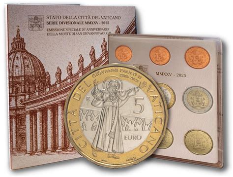 Esempio del nuovo packaging per le monete numismatiche vaticane
