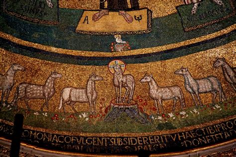 Illustrazione simbolica dei 144.000 con l'Agnello sul monte Sion