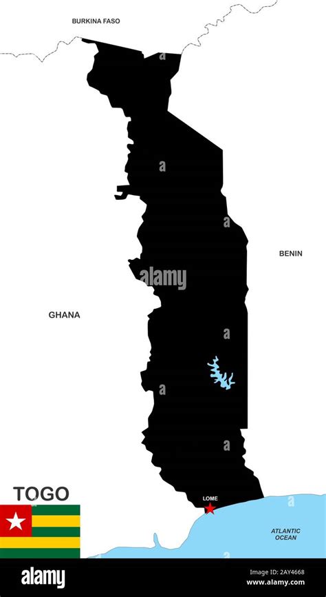 Mappa del Togo che evidenzia le aree di intervento della Togo Mission