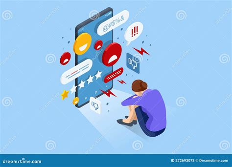 Illustrazione del concetto di cyberbullismo o stalking digitale