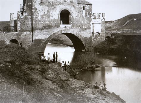 Foto storica del Ponte Nomentano a Roma.