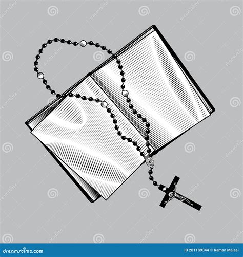 Libro di preghiere aperto con rosario e crocifisso