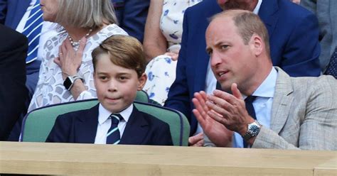 Principe George con l'outfit coordinato al padre William