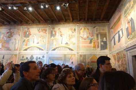Particolare degli affreschi del Monastero di Tor de’ Specchi raffiguranti i miracoli della Santa