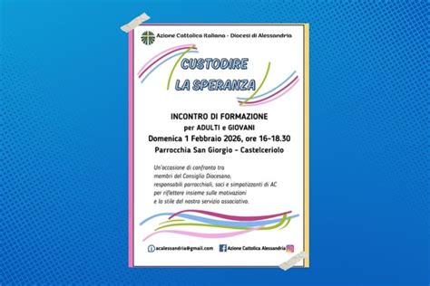Incontro di formazione e preghiera tra giovani e adulti dell'Azione Cattolica