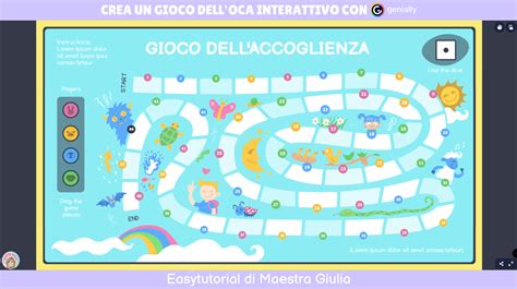 schema grafico di un tabellone di gioco dell'oca adattato per l'insegnamento delle parti della Messa