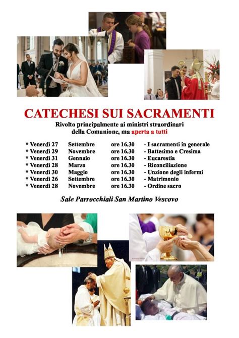 infografica che illustra il percorso di catechesi basato sui sacramenti e i grandi personaggi biblici