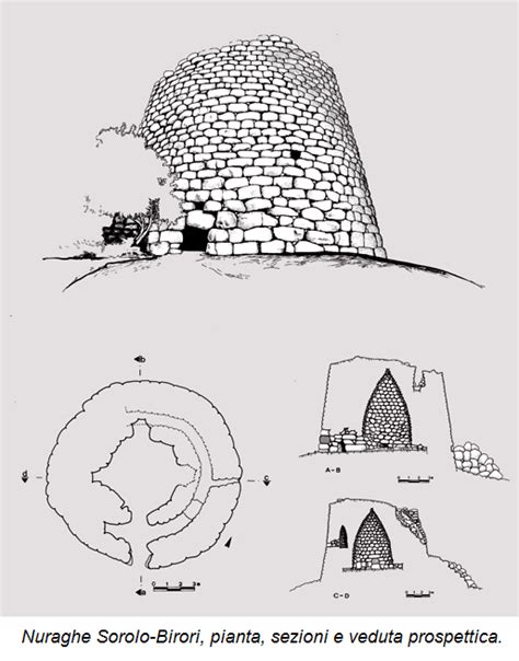 Illustrazione di un nuraghe sardo