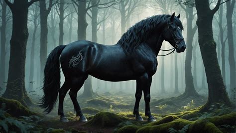 illustrazione del cavallo nero e del suo cavaliere dall'Apocalisse