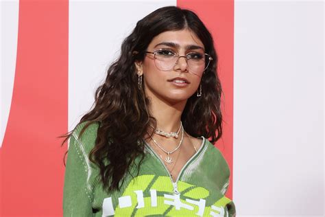 Mia Khalifa in un'intervista o in un evento pubblico