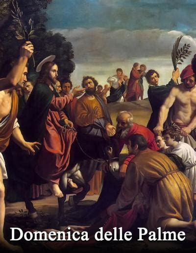 Rappresentazione della folla che accoglie Gesù con rami e mantelli