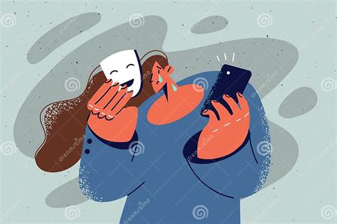 Illustrazione di un ragazzo che si toglie una maschera rivelando il suo vero volto sereno