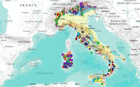 Mappa delle prime fondazioni domenicane
