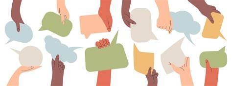 Illustrazione di persone che si scambiano auguri in un contesto sociale, con un tocco tradizionale italiano
