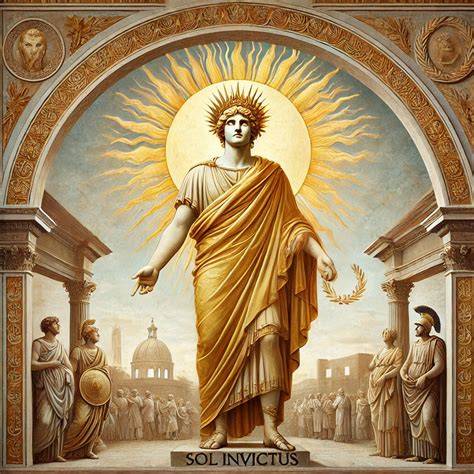 Illustrazione: Rappresentazione del Sol Invictus romano