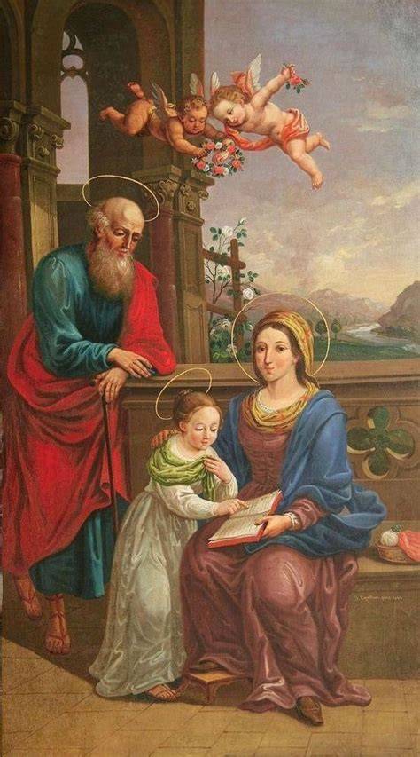Dipinto: Natività di Maria con Sant'Anna e San Gioacchino