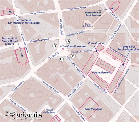 Mappa di Milano con la posizione della Roastery in Piazza Cordusio