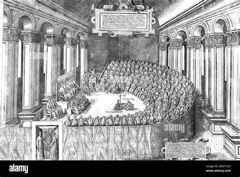 Illustrazione storica del Concilio di Sutri
